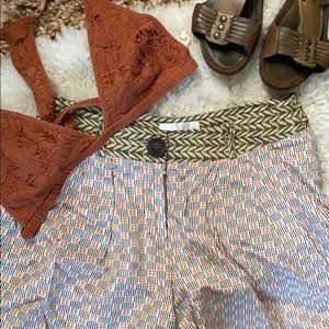 Pretty Printed Anthro Silk Shorts 🩳